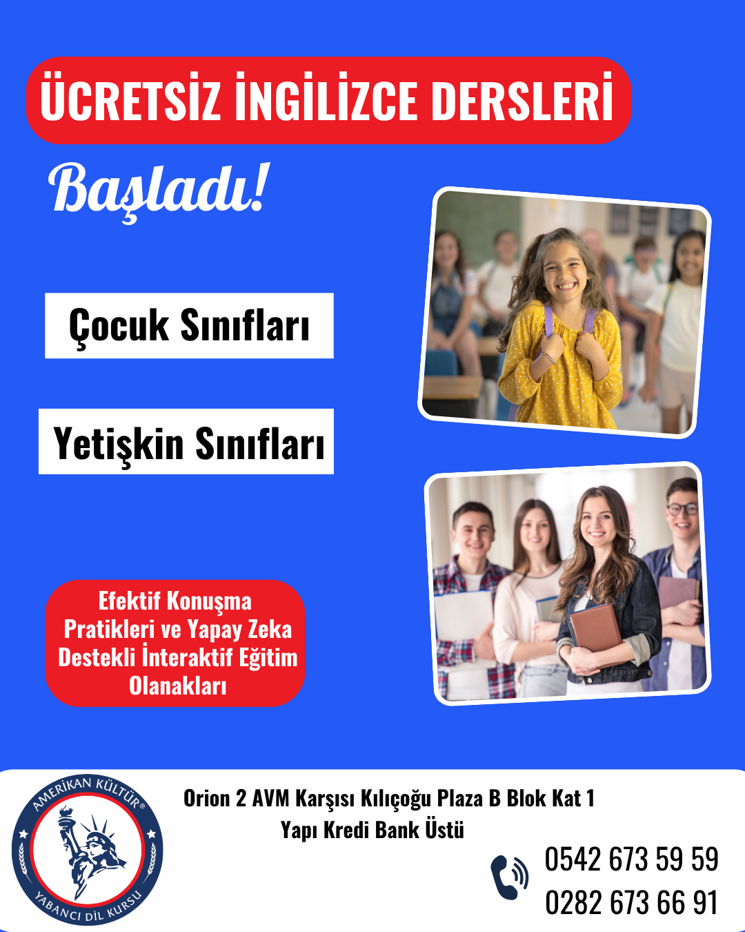 Çorlu Ücretsiz İngilizce Dersleri